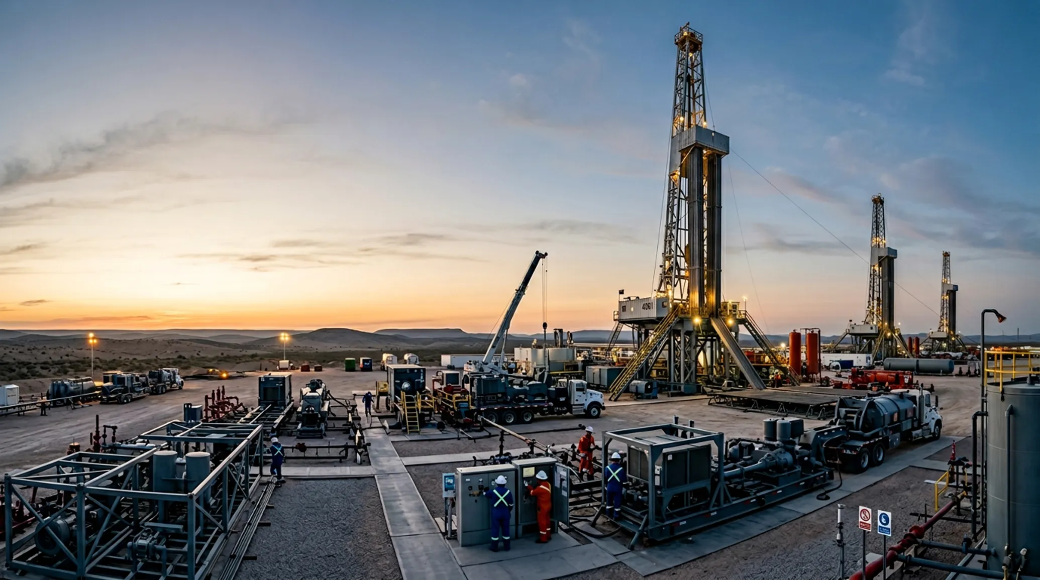 MCorporate hero background for an oilfield services company in Mexico.